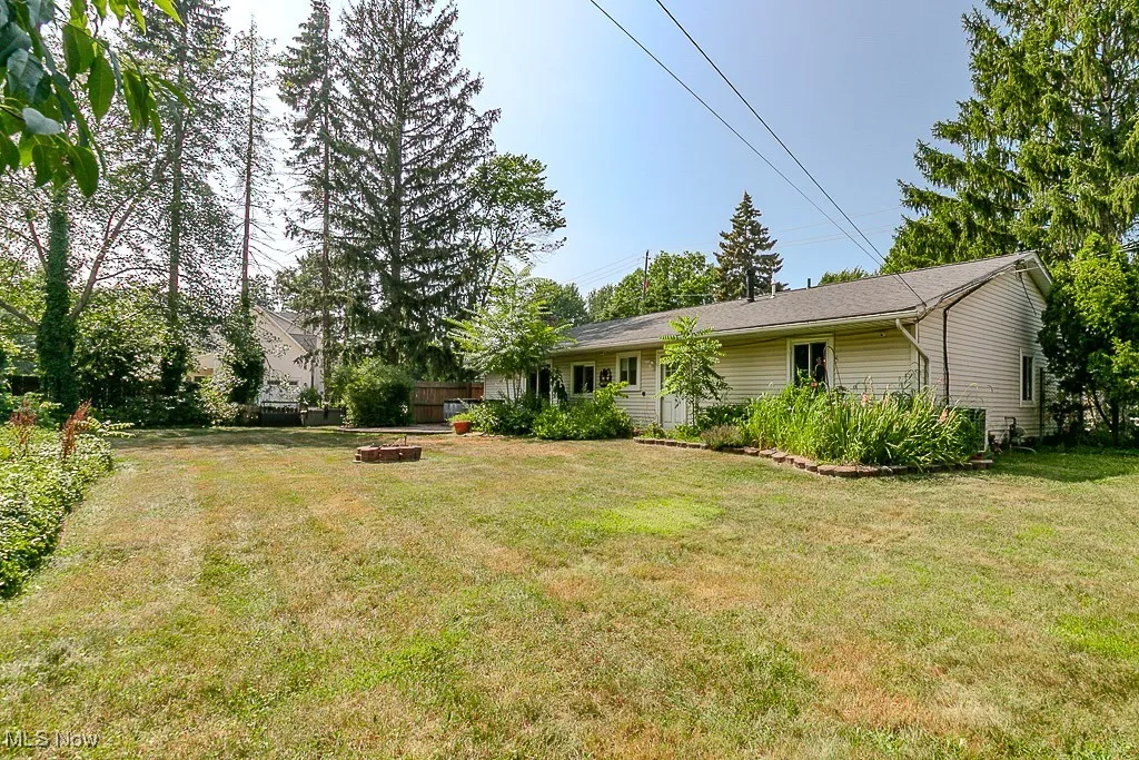Fenced in back yard
