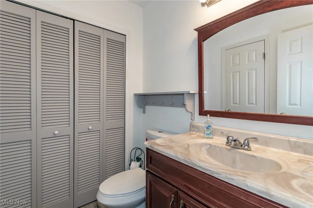 Half bath off primary bedroom
