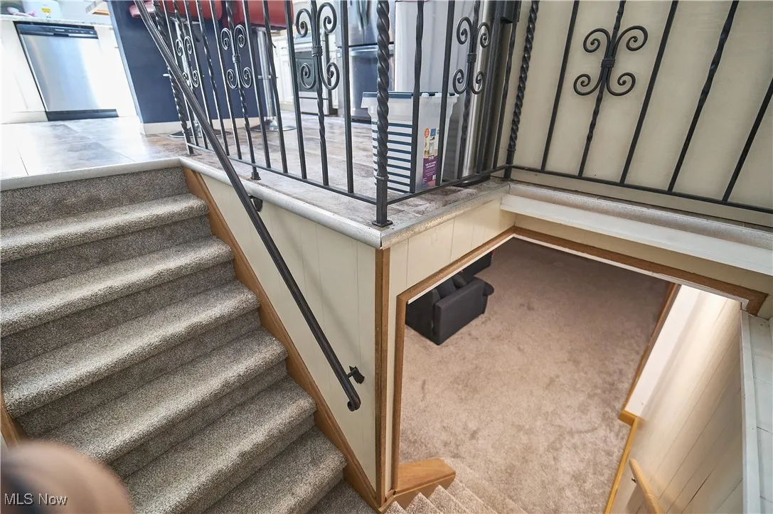 Stairs with carpet
