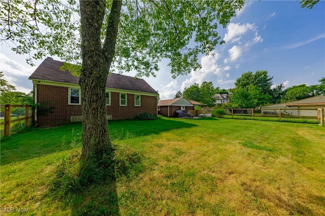 Partially Fenced backyard