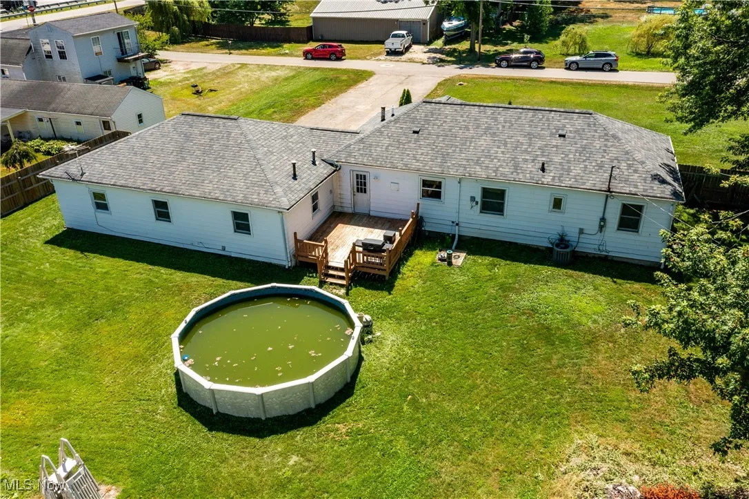 Back of the house aerial view