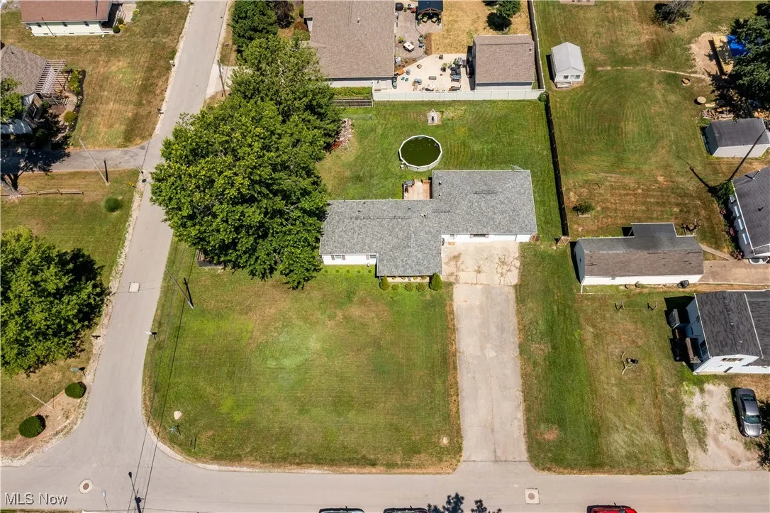 Aerial view of property