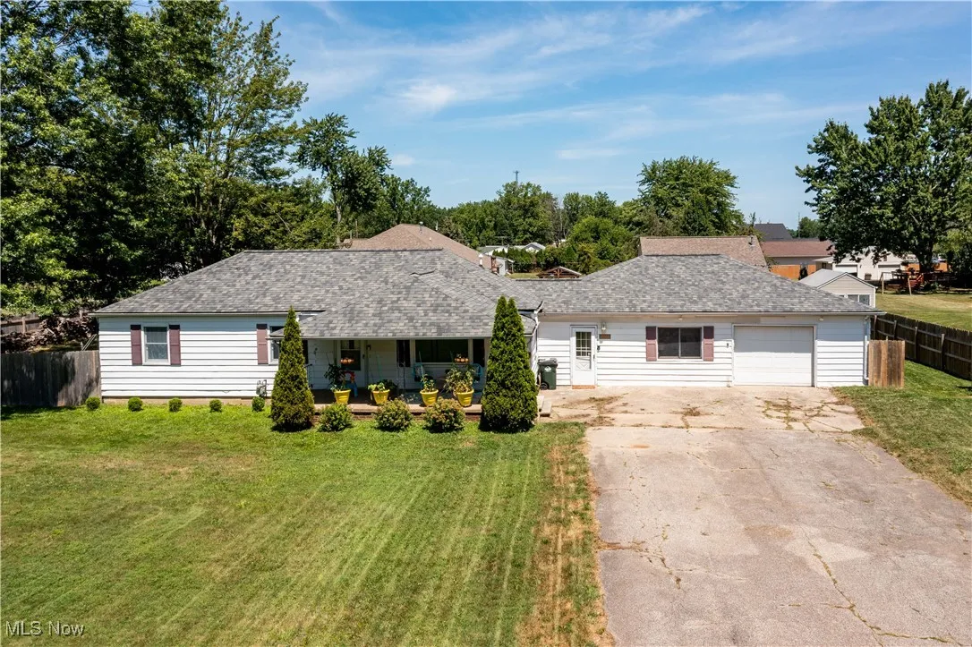 Front of house aerial view