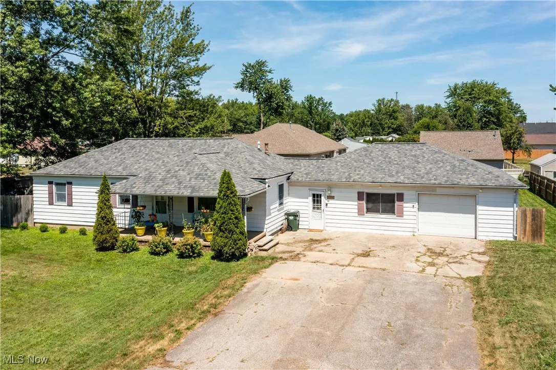 Front of house aerial view