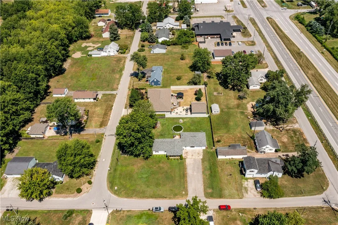 Aerial view of property