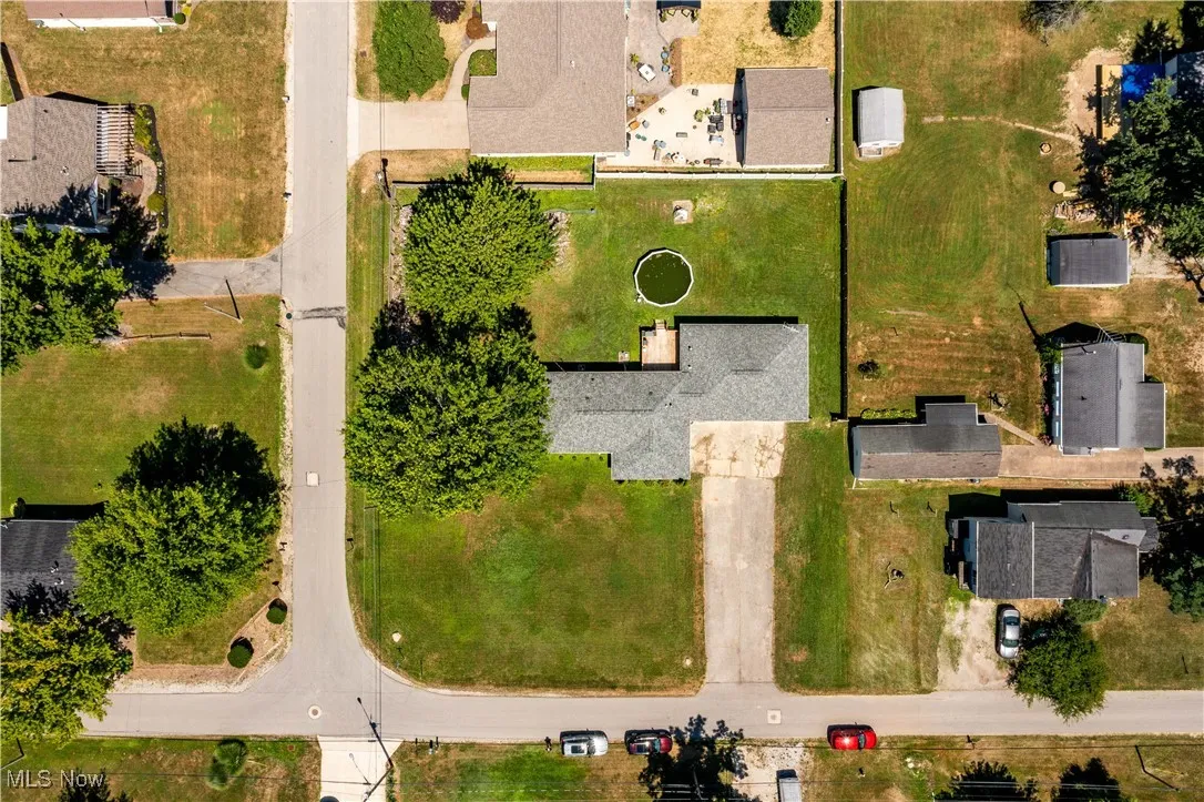 Aerial view of property