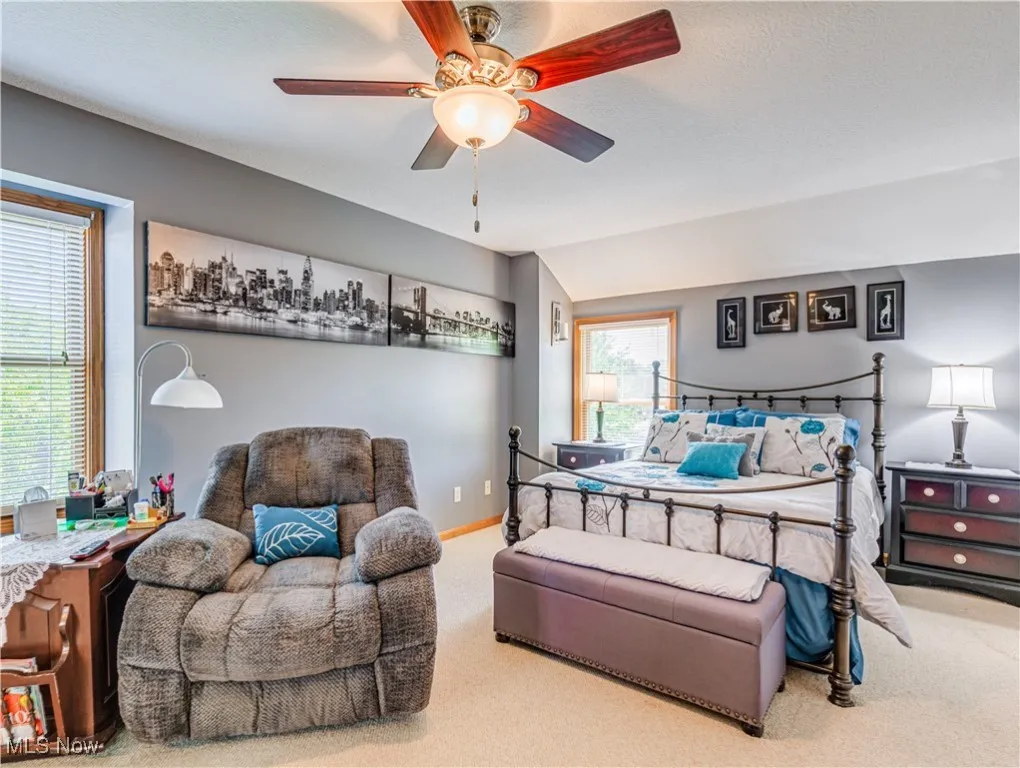 Primary Bedroom on the second level with ensuite bath and large closet