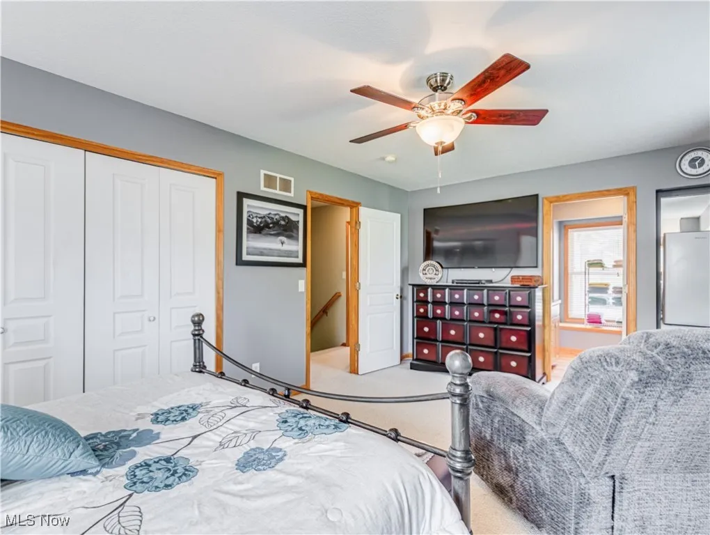 Primary Bedroom on the second level with large closet
