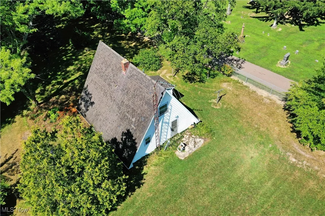 View from above of property