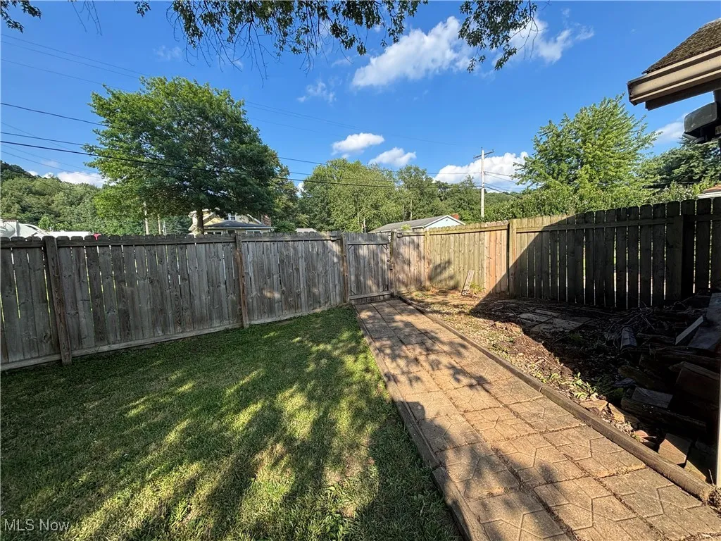 View of fenced in yard area