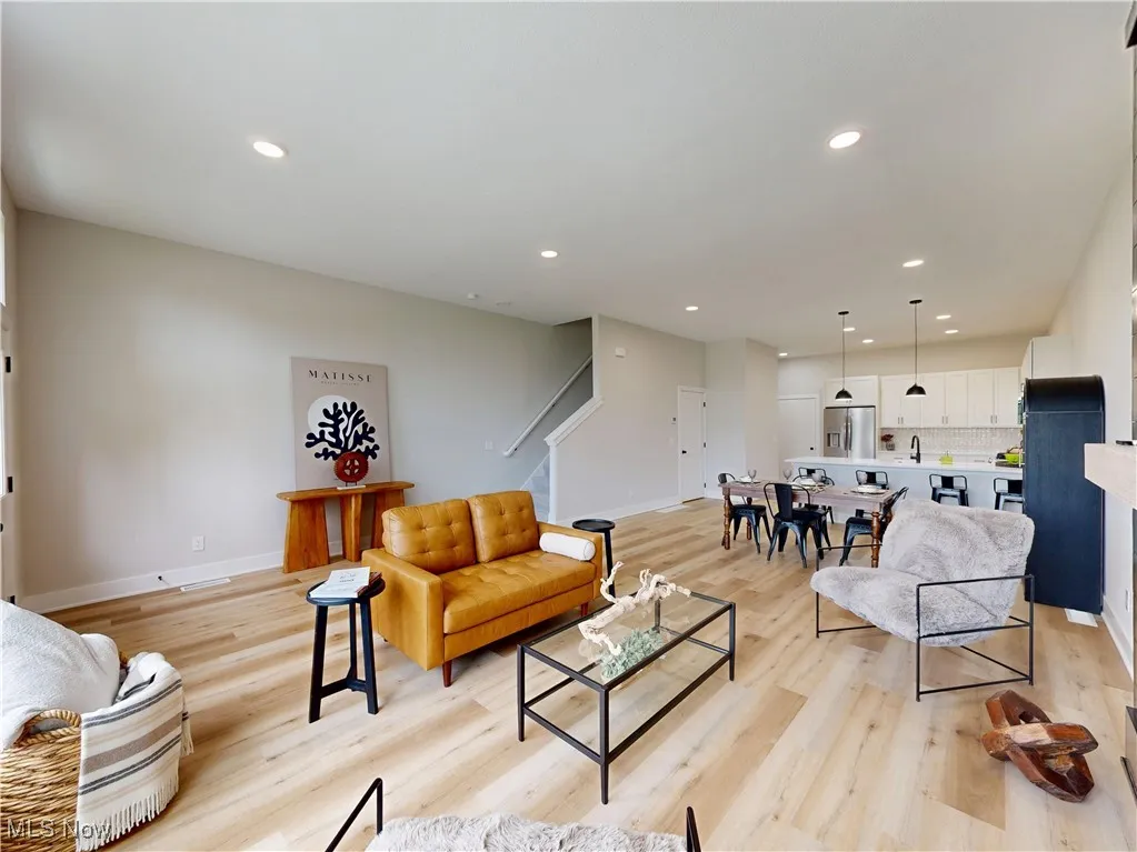 Open concept, Living room, Dining room and Kitchen