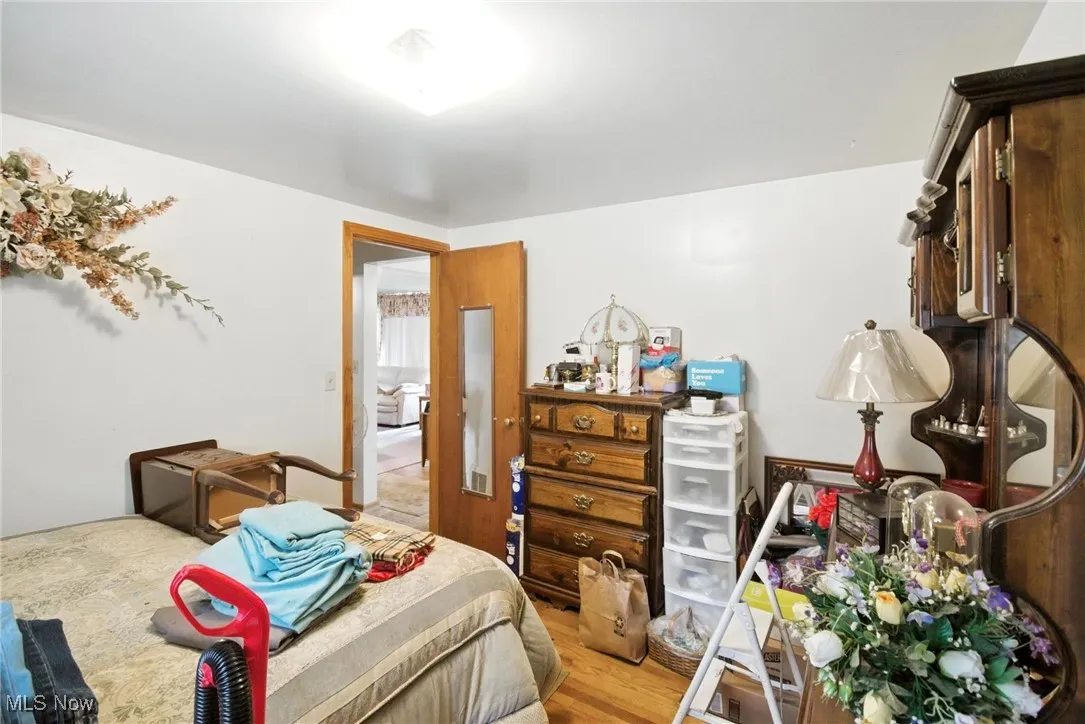 Bedroom featuring light wood-style floors