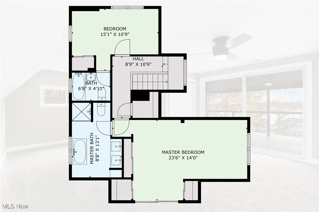 View of room layout