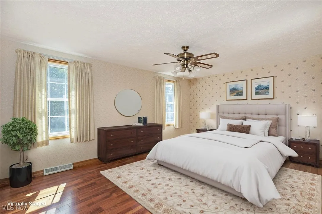 Virtually staged bedroom 2