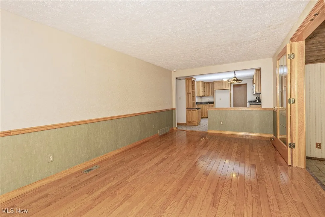Family room just off the kithen