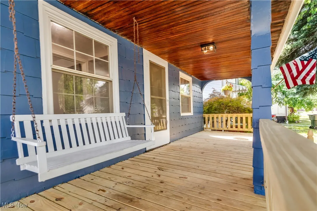 View of wooden porch