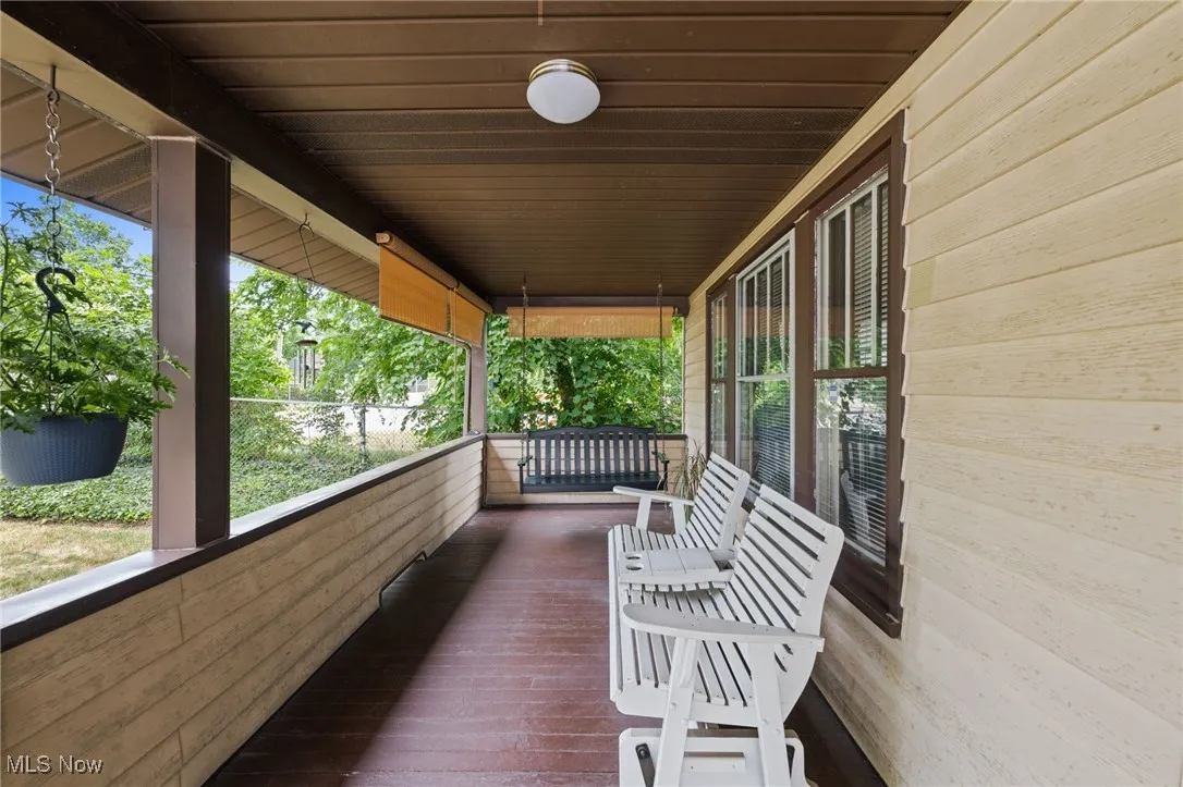 View of wooden porch