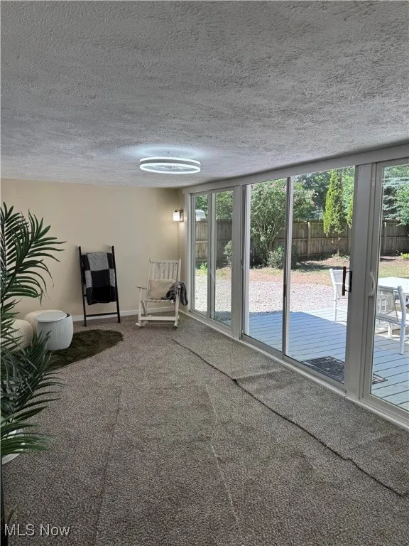 3 sliding glass doors to fenced back yard & Deck