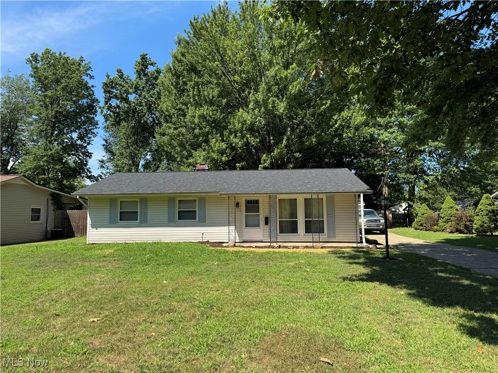 Front View with full concrete drive