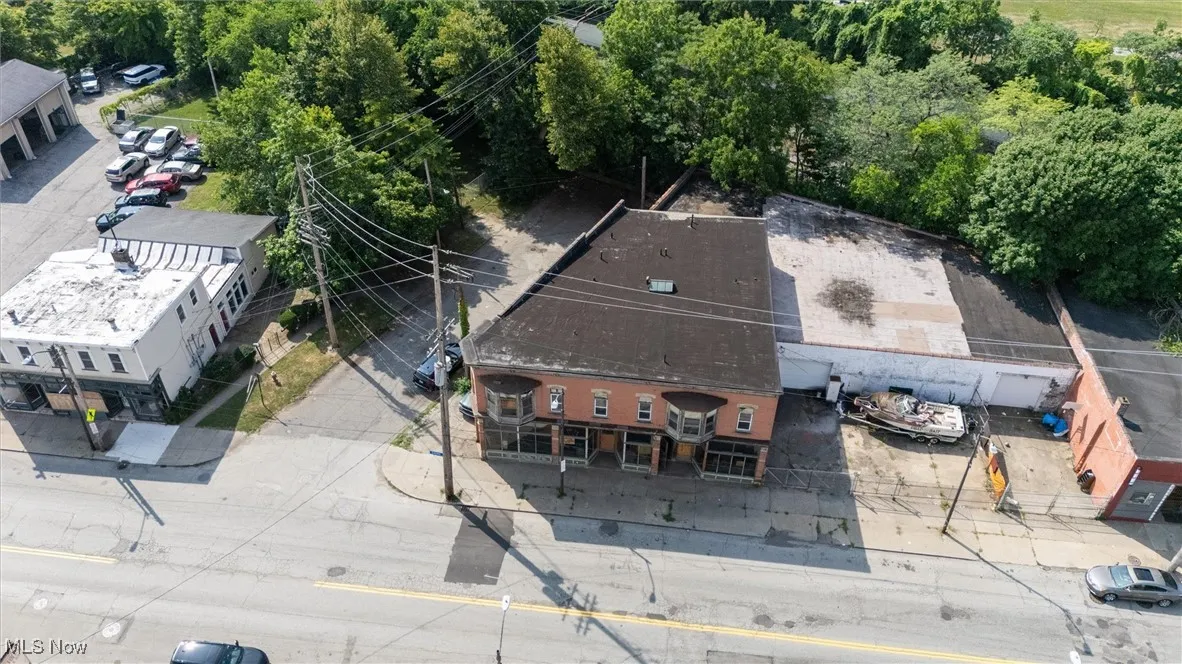 View from above of property