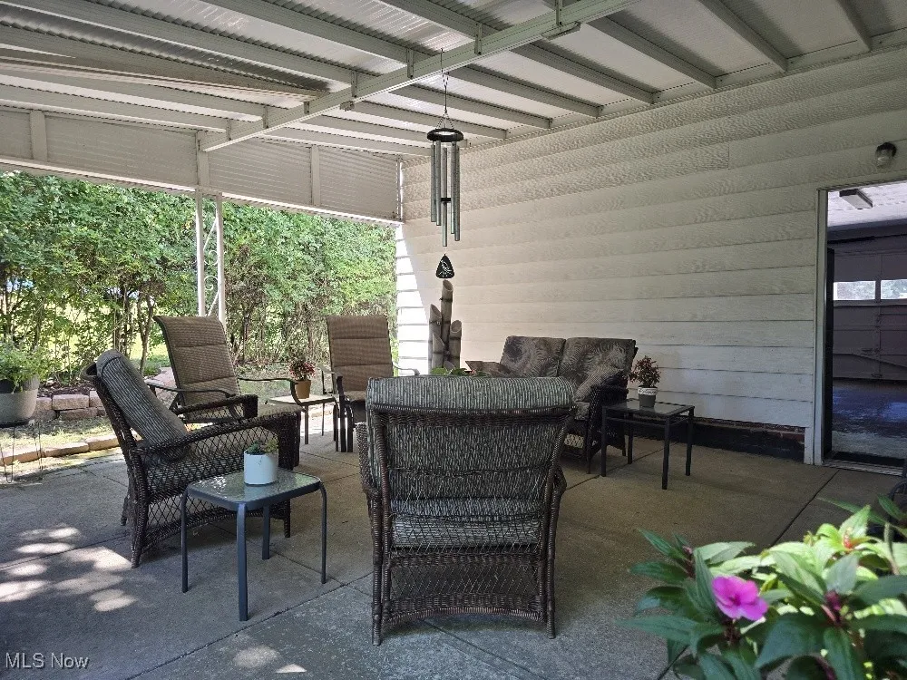 View of patio / terrace with an outdoor living space