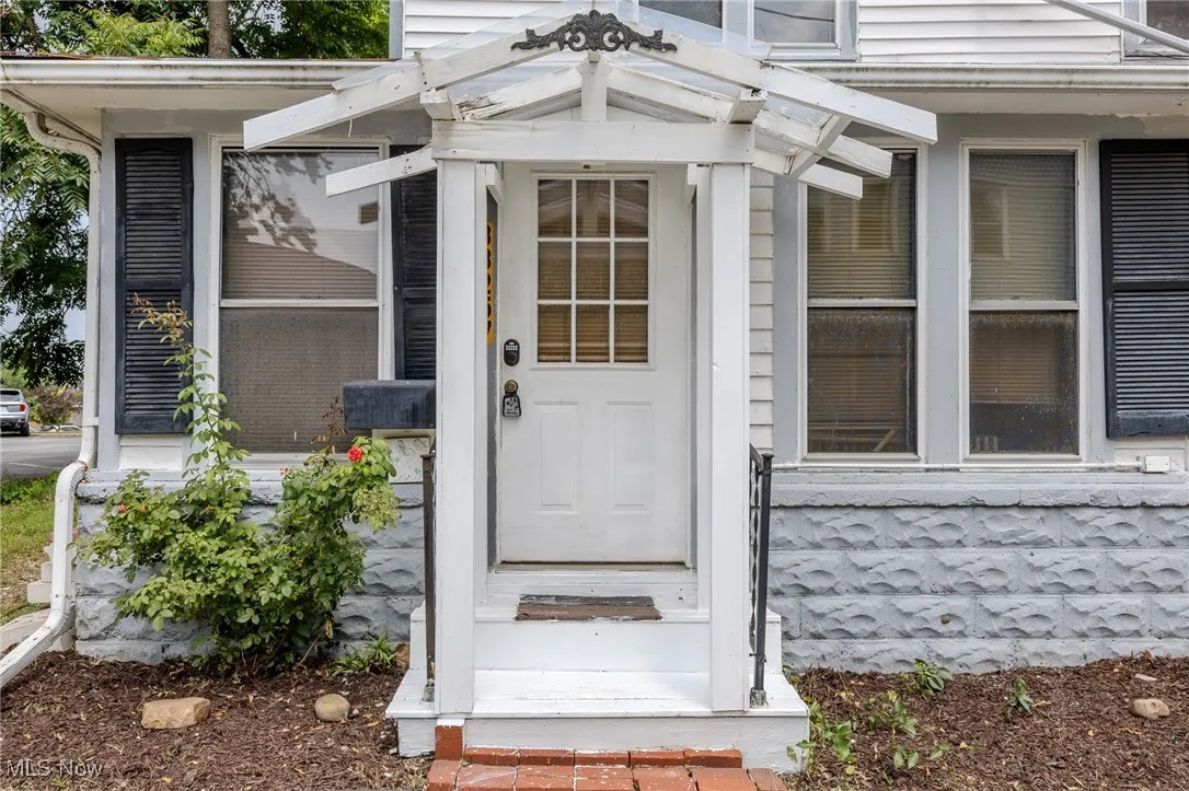 View of exterior entry