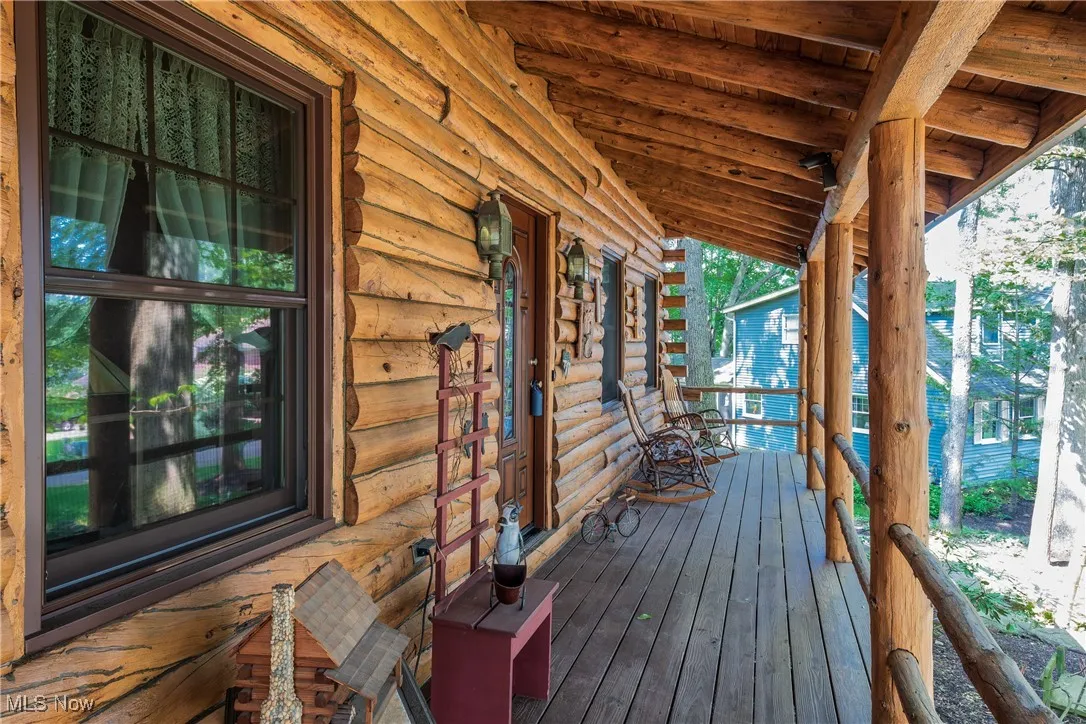 View of wooden porch