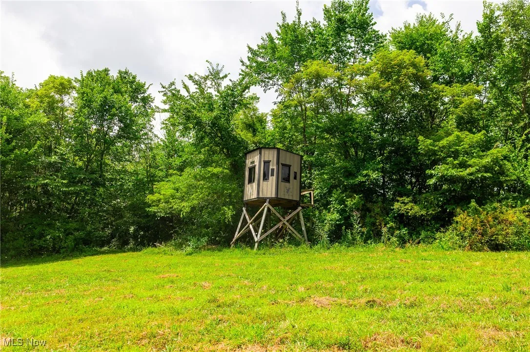 View of yard featuring an outdoor structure