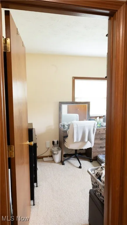 Home office with carpet