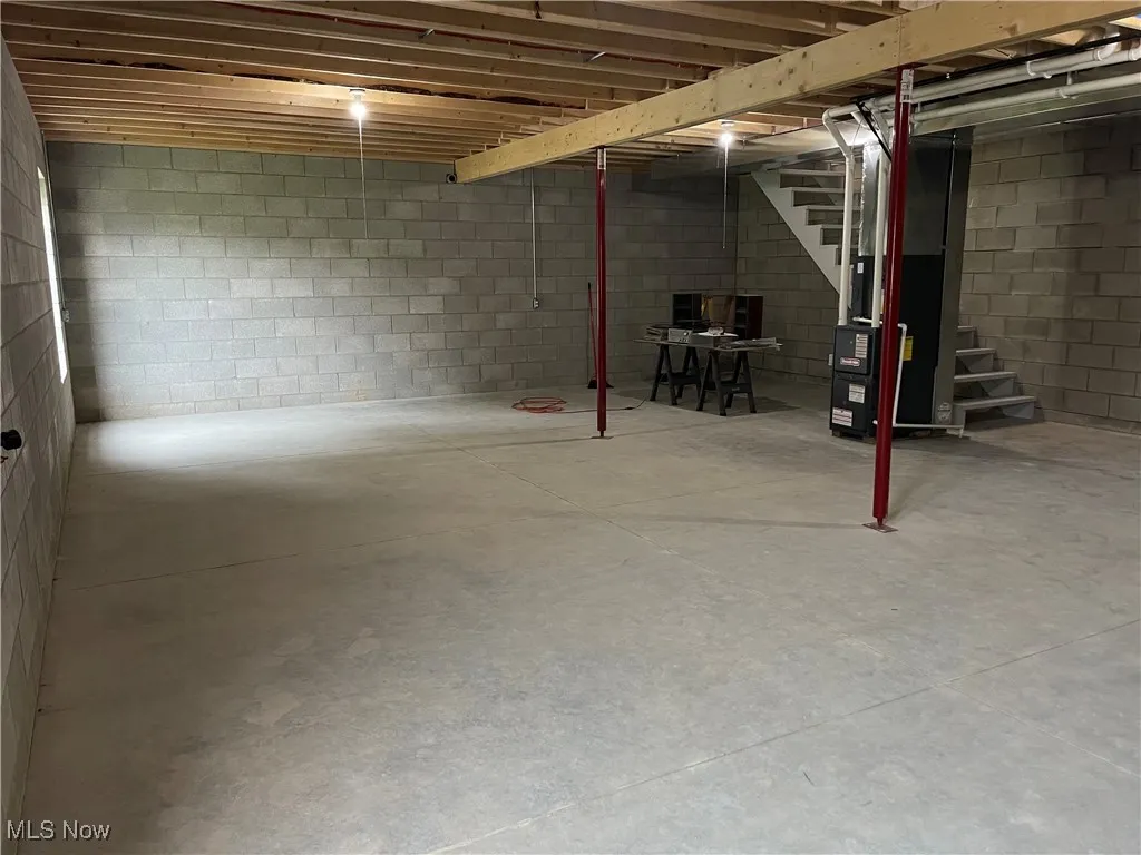 Unfinished basement... so many options with this space