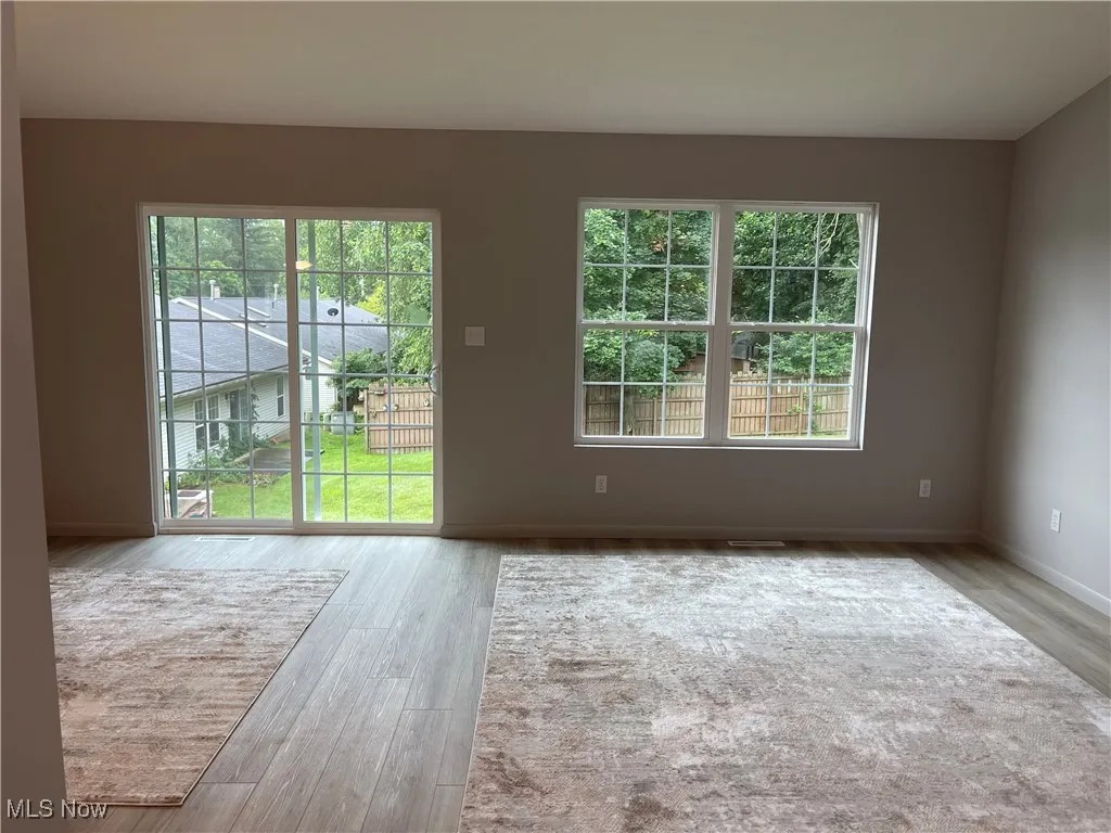 Open concept living room and dining room