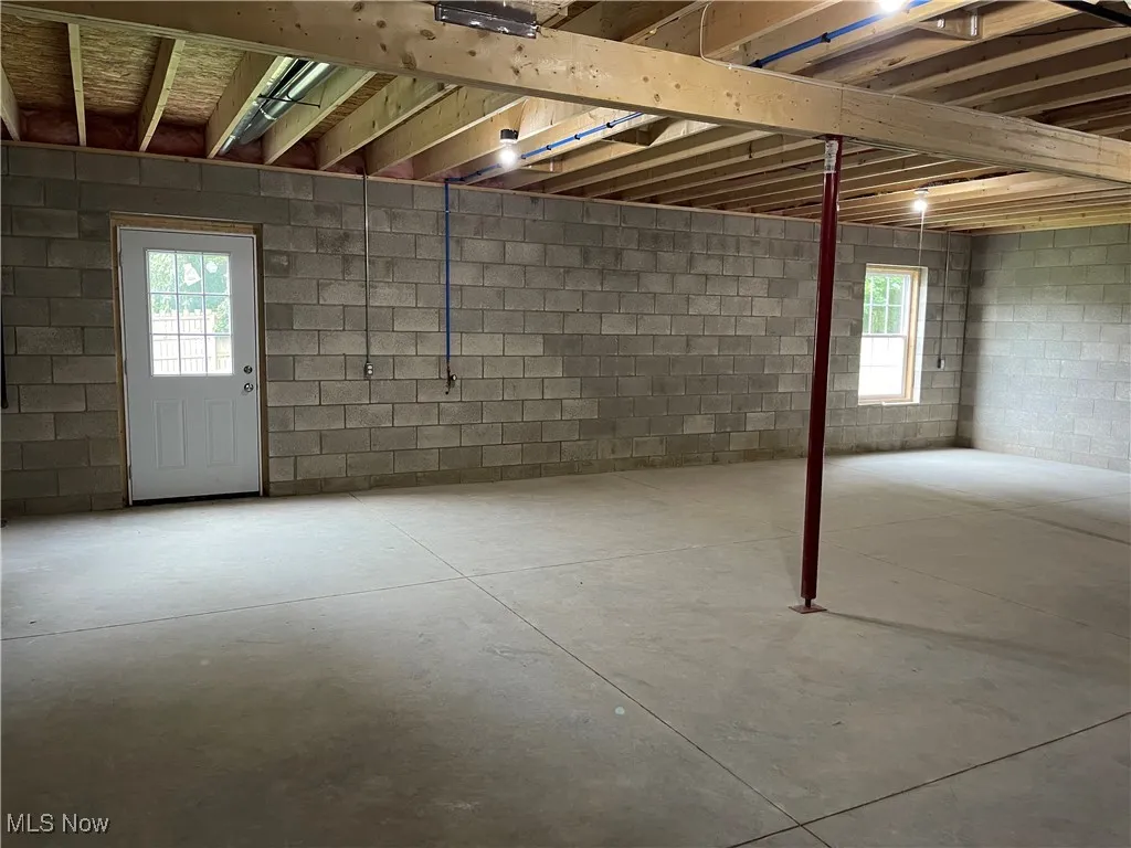 Basement with healthy amount of natural light