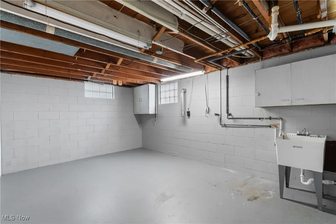 Basement with plenty of natural light
