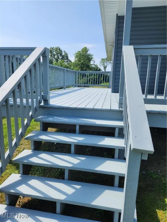 Deck with stairs