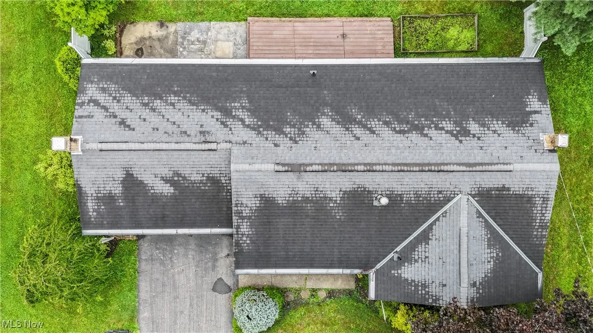 View from above of property