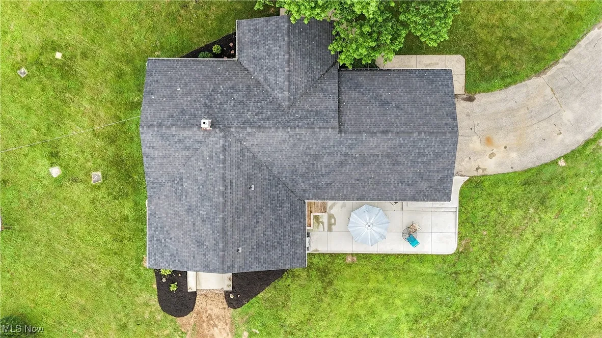 View from above of property