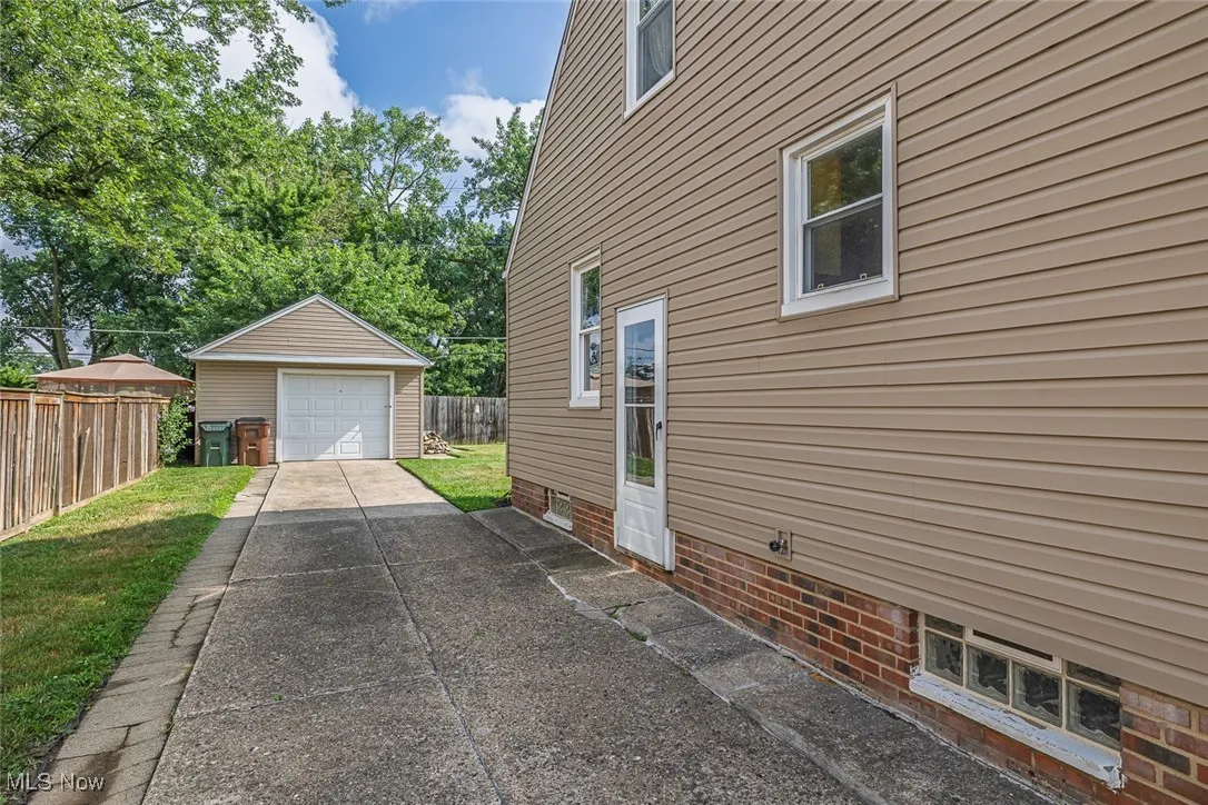 Driveway and 1 car garage