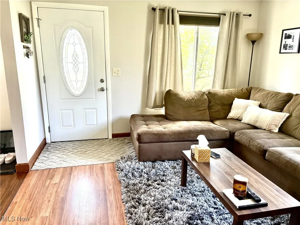 Living room with LTV flooring