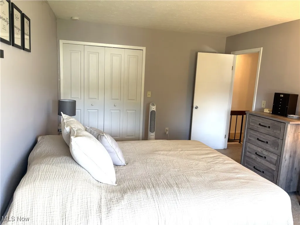 Carpeted bedroom