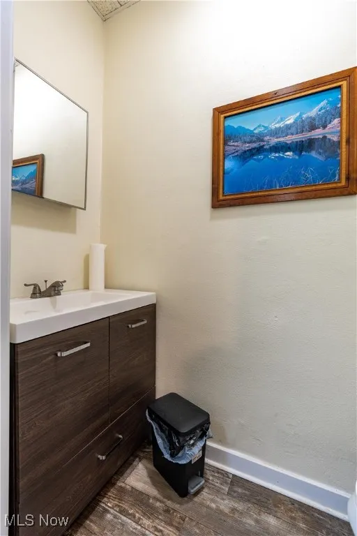 Bathroom featuring vanity