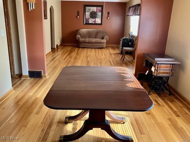 Dining open to living room