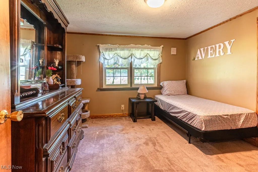 Bedroom #2 with window facing Westville Lake Road