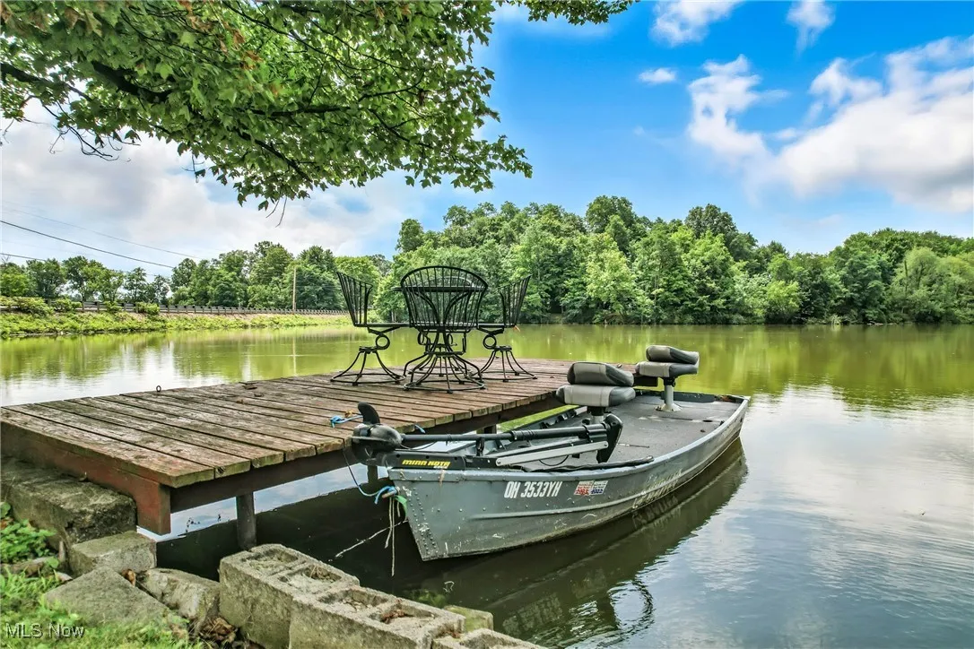 Dock with Lake views