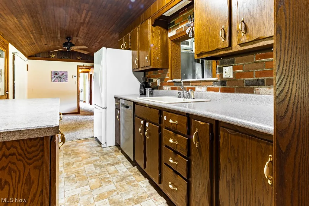 Many cabinets