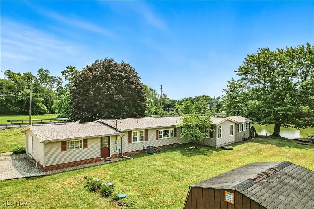 Aerial view of side/back yard