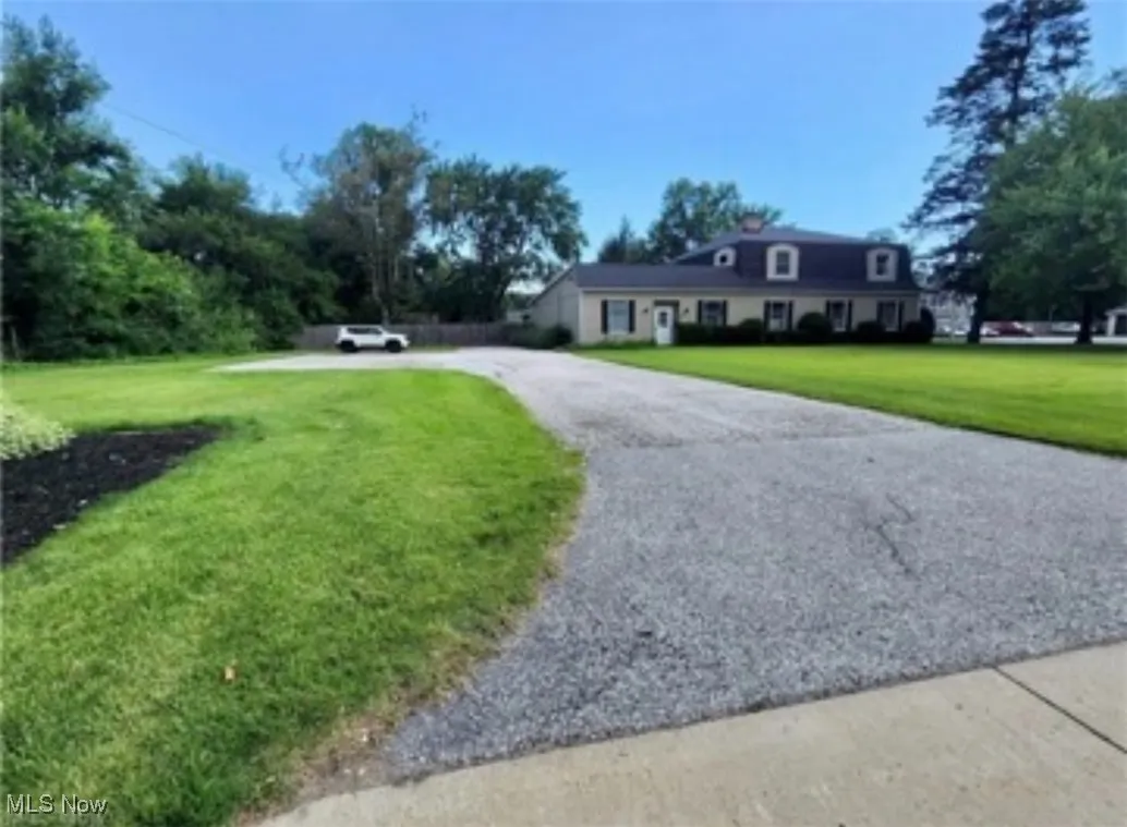 View of asphalt driveway