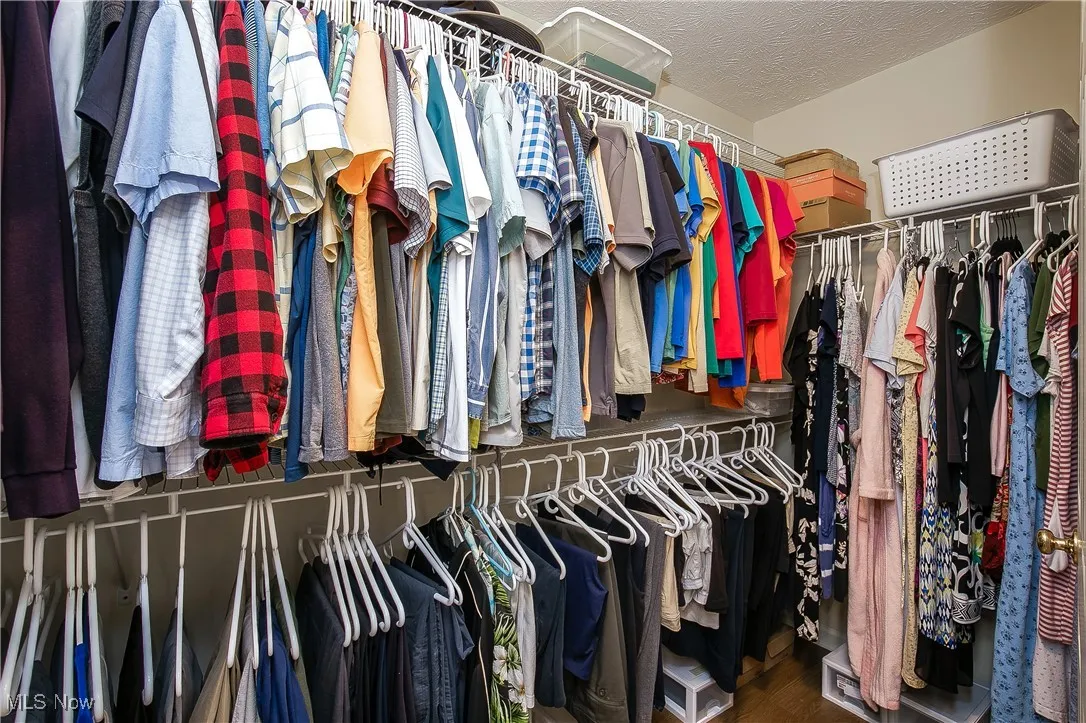 Spacious closet featuring wood finished floors
