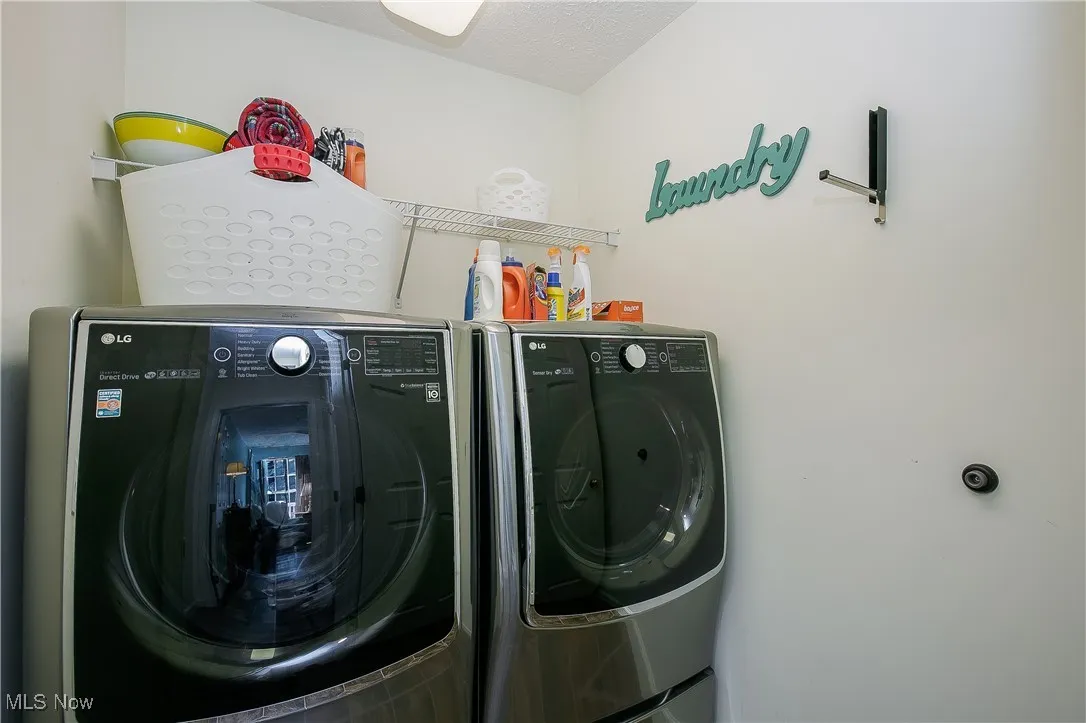 Laundry room with washer and dryer