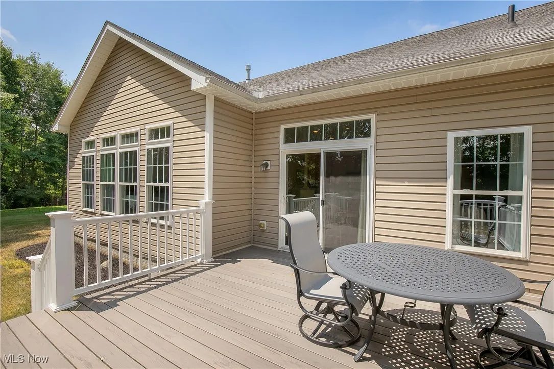 View of deck