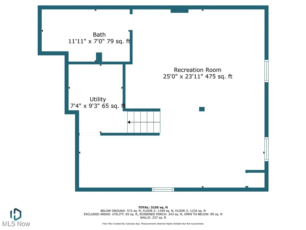 View of room layout